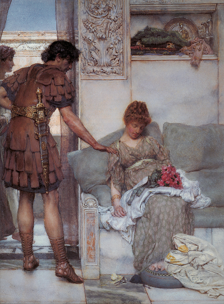A Silent Greeting by Lawrence Alma-Tadema